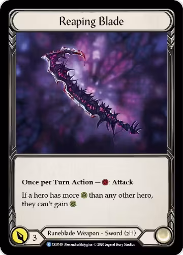 Reaping Blade (CRU140), Crucible of War — Flesh & Blood card price