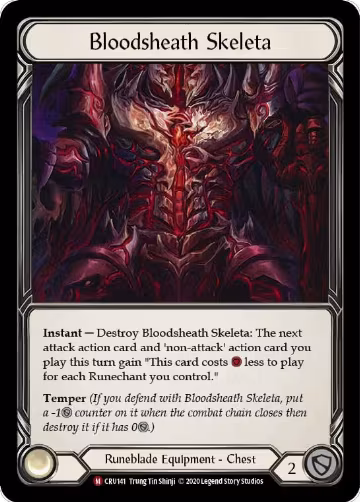 Bloodsheath Skeleta (CRU141), Crucible of War — Flesh & Blood card price
