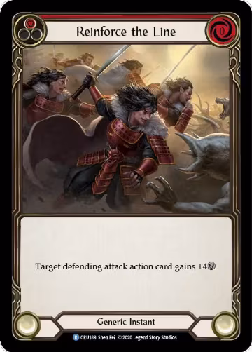 Reinforce the Line (Red) (CRU189), Crucible of War — Flesh & Blood card price