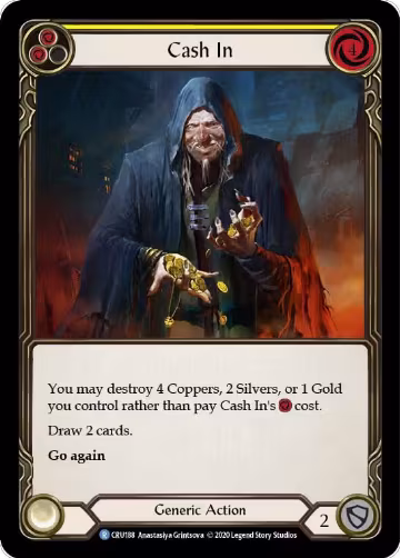 Cash In (CRU188), Crucible of War — Flesh & Blood card price