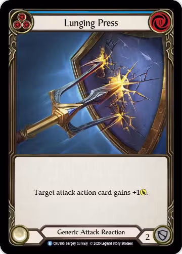 Lunging Press (CRU186), Crucible of War — Flesh & Blood card price