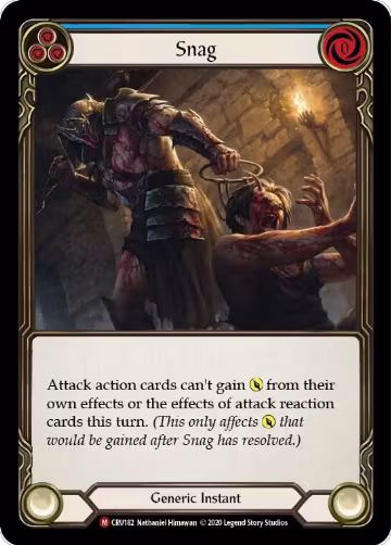 Snag (CRU182), Crucible of War — Flesh & Blood card price