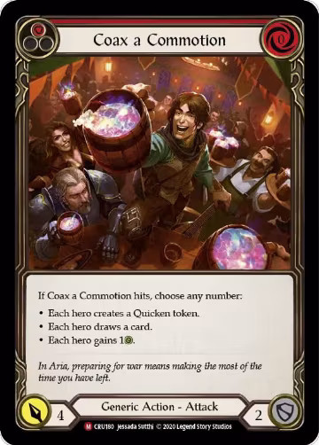 Coax a Commotion (CRU180), Crucible of War — Flesh & Blood card price