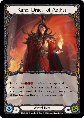Kano, Dracai of Aether (CRU158), Crucible of War — Flesh & Blood card price