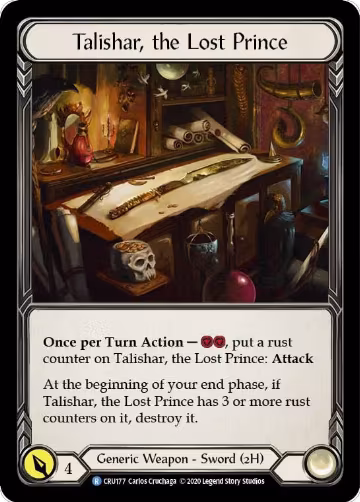 Talishar, the Lost Prince (CRU177), Crucible of War — Flesh & Blood card price
