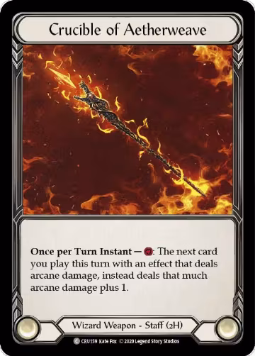 Crucible of Aetherweave (CRU159), Crucible of War — Flesh & Blood card price