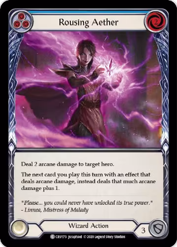 Rousing Aether (Blue) (CRU173), Crucible of War — Flesh & Blood card price