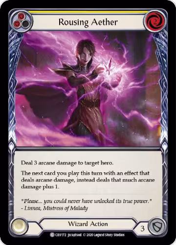 Rousing Aether (Yellow) (CRU172), Crucible of War — Flesh & Blood card price