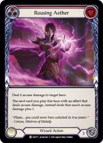 Rousing Aether (Red) (CRU171), Crucible of War — Flesh & Blood card price