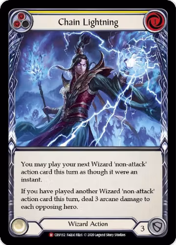 Chain Lightning (CRU162), Crucible of War — Flesh & Blood card price