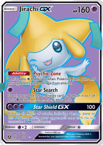 Jirachi GX - 79a/236 (079a/236), Alternate Art Promos — Pokémon card price