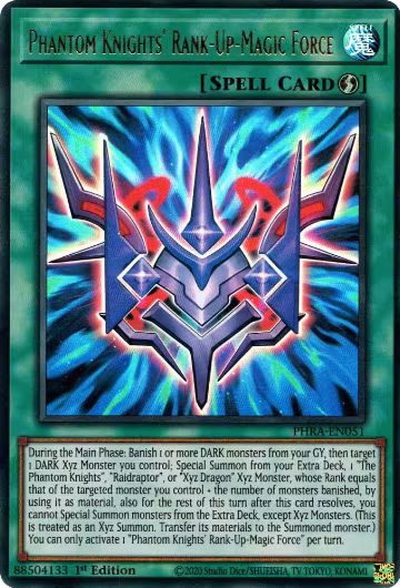 Phantom Knights' Rank-Up-Magic Force (PHRA-EN051), Phantom Rage — Yu-Gi-Oh! card price