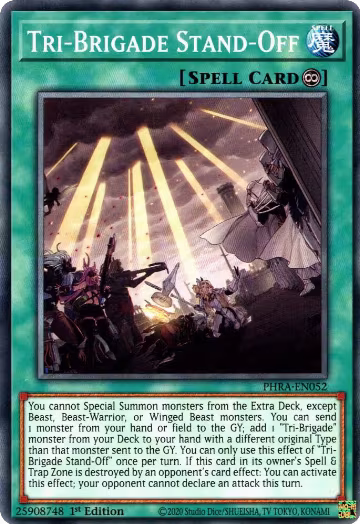 Tri-Brigade Stand-Off (PHRA-EN052), Phantom Rage — Yu-Gi-Oh! card price