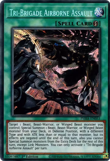 Tri-Brigade Airborne Assault (PHRA-EN053), Phantom Rage — Yu-Gi-Oh! card price