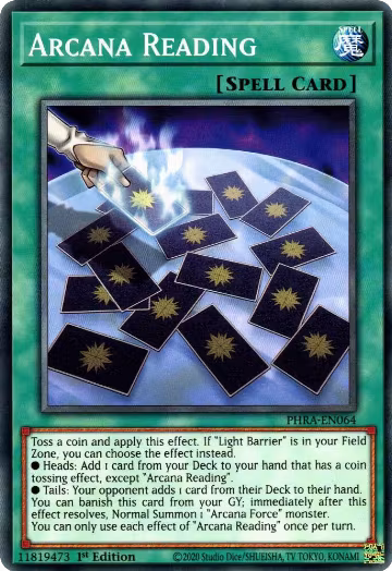 Arcana Reading (PHRA-EN064), Phantom Rage — Yu-Gi-Oh! card price