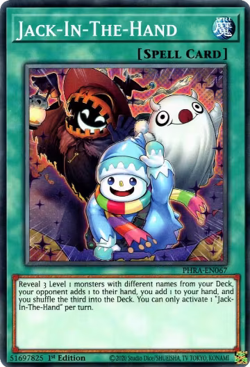 Jack-In-The-Hand (PHRA-EN067), Phantom Rage — Yu-Gi-Oh! card price