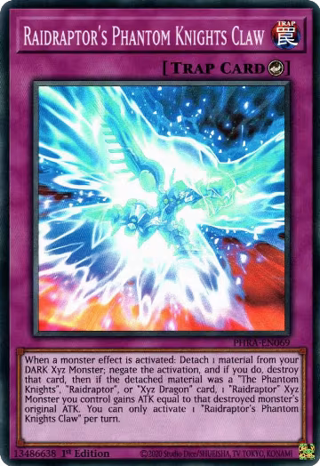 Raidraptor's Phantom Knights Claw (PHRA-EN069), Phantom Rage — Yu-Gi-Oh! card price