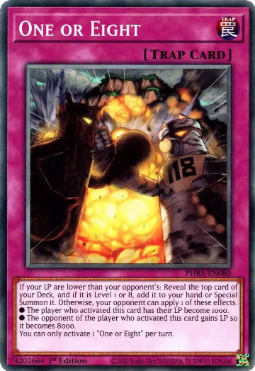 One or Eight (PHRA-EN080), Phantom Rage — Yu-Gi-Oh! card price