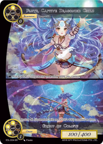 Flute, Captive Dragonoid Child // Group of Comets (EDL-004), The Epic of the Dragon Lord — Force of Will card price