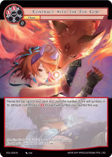 Contract with the Fox God (EDL-024), The Epic of the Dragon Lord — Force of Will card price