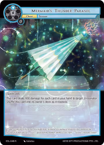 Mermaid's Thunder Parasol (EDL-048), The Epic of the Dragon Lord — Force of Will card price