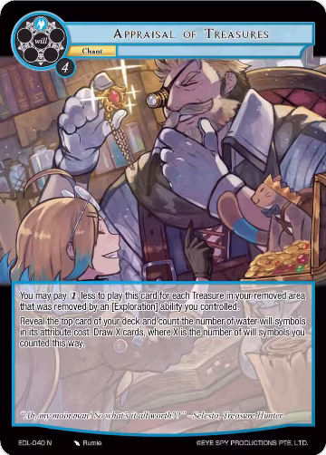 Appraisal of Treasures (EDL-040), The Epic of the Dragon Lord — Force of Will card price