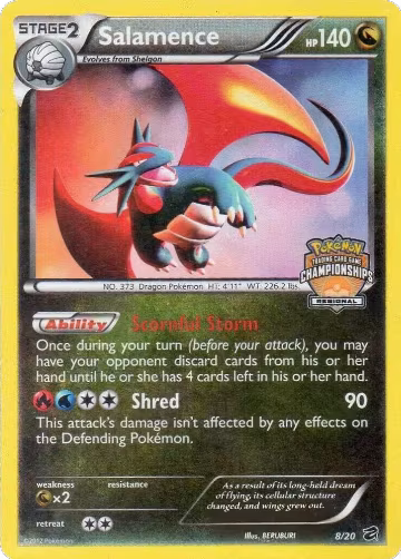 Salamence - 8/20 (Regional Championships) (008/020), League & Championship Cards — Pokémon card price