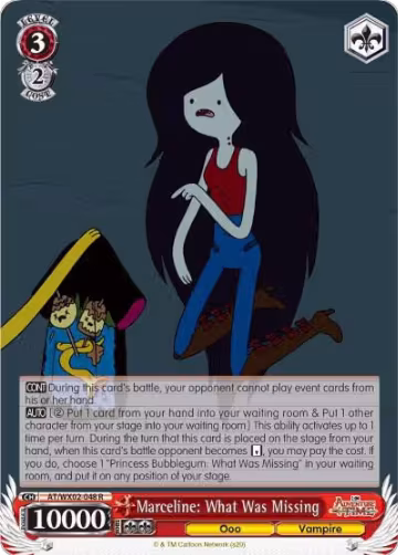 Marceline: What Was Missing (AT/WX02-048 R), Adventure Time — Weiß Schwarz card price
