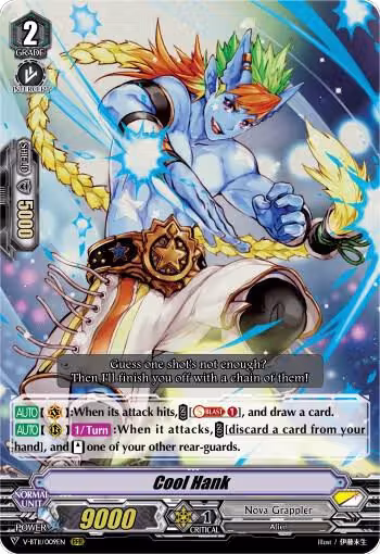 Cool Hank (V-BT11/009EN), V-BT11: Storm of the Blue Cavalry — Vanguard card price