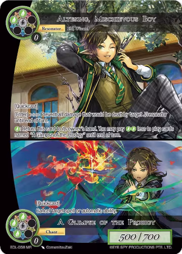 Altesing, Mischievous Boy // A Glimpse of the Prodigy (EDL-058), The Epic of the Dragon Lord — Force of Will card price