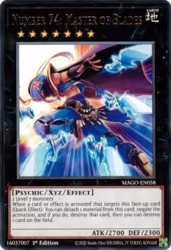 Number 74: Master of Blades (MAGO-EN058), Maximum Gold — Yu-Gi-Oh! card price