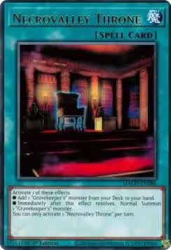 Necrovalley Throne (MAGO-EN088), Maximum Gold — Yu-Gi-Oh! card price