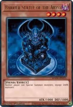 Barrier Statue of the Abyss (MAGO-EN111), Maximum Gold — Yu-Gi-Oh! card price