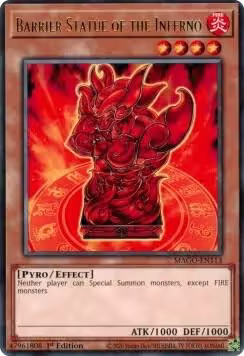Barrier Statue of the Inferno (MAGO-EN113), Maximum Gold — Yu-Gi-Oh! card price