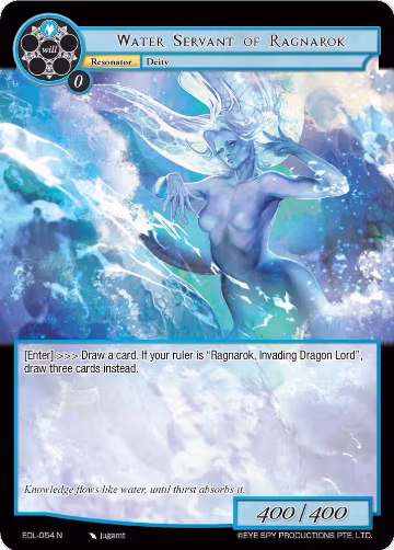Water Servant of Ragnarok (EDL-054), The Epic of the Dragon Lord — Force of Will card price
