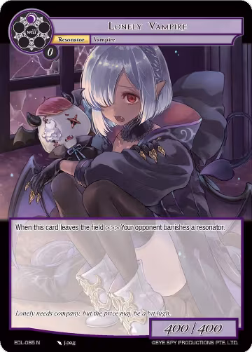 Lonely Vampire (EDL-085), The Epic of the Dragon Lord — Force of Will card price
