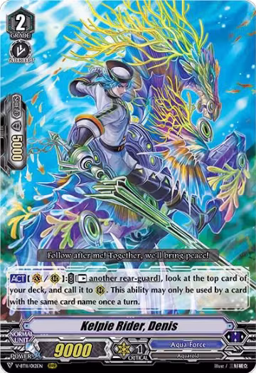 Kelpie Rider, Denis (V-BT11/012EN), V-BT11: Storm of the Blue Cavalry — Vanguard card price