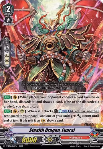 Stealth Dragon, Fuurai (V-BT11/018EN), V-BT11: Storm of the Blue Cavalry — Vanguard card price