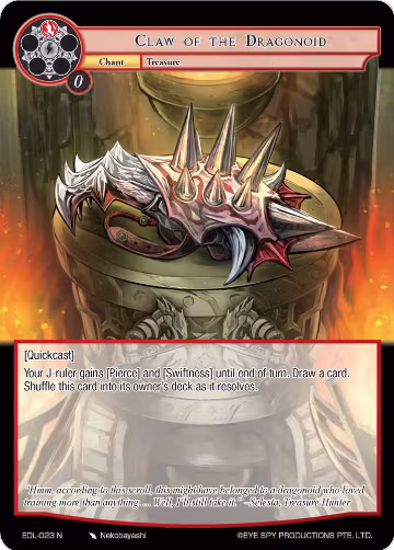 Claw of the Dragonoid (EDL-023), The Epic of the Dragon Lord — Force of Will card price
