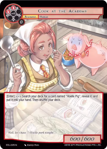 Cook at the Academy (EDL-025), The Epic of the Dragon Lord — Force of Will card price