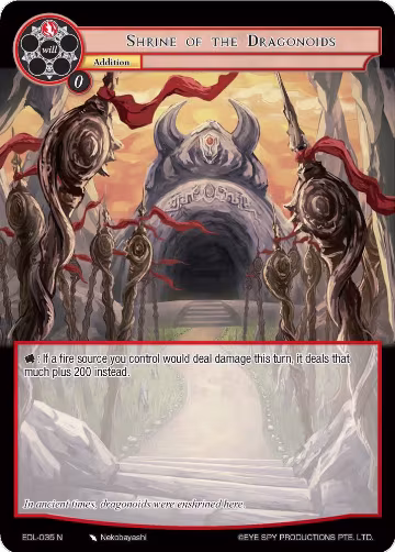 Shrine of the Dragonoids (EDL-035), The Epic of the Dragon Lord — Force of Will card price