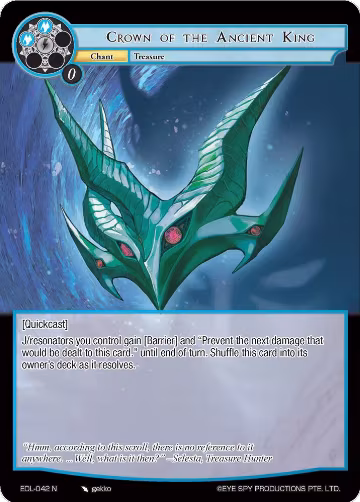Crown of the Ancient King (EDL-042), The Epic of the Dragon Lord — Force of Will card price