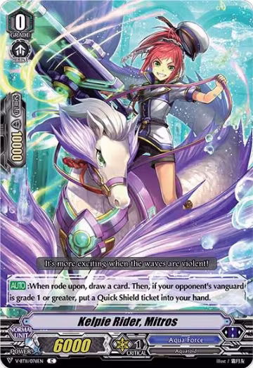 Kelpie Rider, Mitros (V-BT11/076EN), V-BT11: Storm of the Blue Cavalry — Vanguard card price