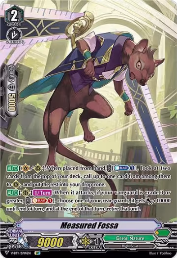 Measured Fossa (SP) (V-BT11/SP14EN), V-BT11: Storm of the Blue Cavalry — Vanguard card price
