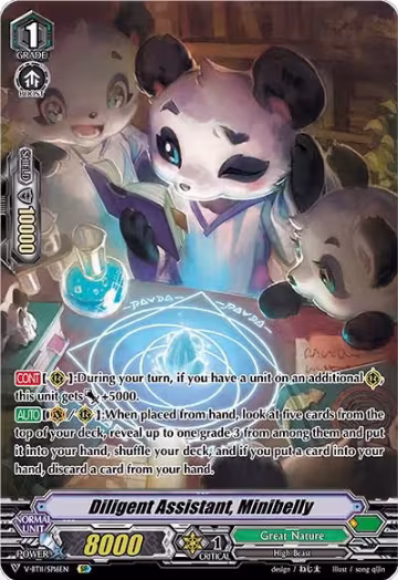 Diligent Assistant, Minibelly (SP) (V-BT11/SP16EN), V-BT11: Storm of the Blue Cavalry — Vanguard card price