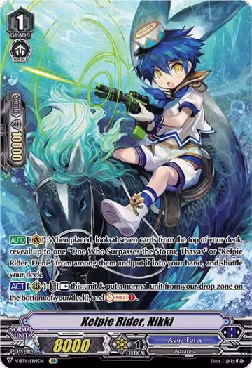 Kelpie Rider, Nikki (SP) (V-BT11/SP19EN), V-BT11: Storm of the Blue Cavalry — Vanguard card price