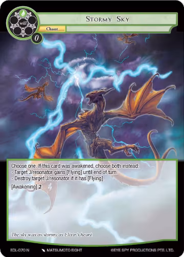 Stormy Sky (EDL-070), The Epic of the Dragon Lord — Force of Will card price