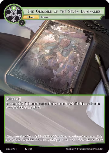 The Grimoire of the Seven Luminaries (EDL-072), The Epic of the Dragon Lord — Force of Will card price