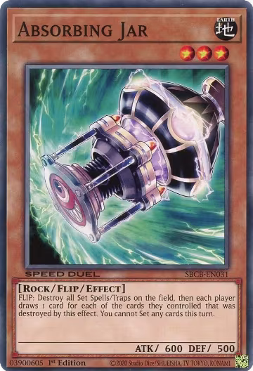 Absorbing Jar (SBCB-EN031), Speed Duel: Battle City Box — Yu-Gi-Oh! card price