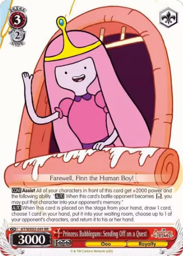 Princess Bubblegum: Sending Off on a Quest (AT/WX02-041 RR), Adventure Time — Weiß Schwarz card price